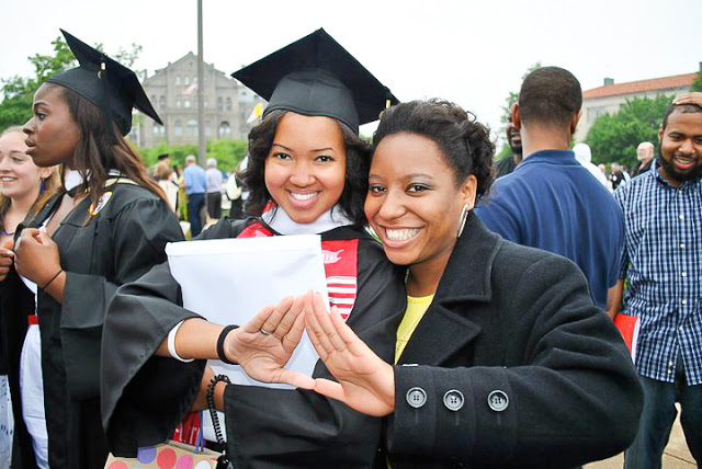 At my college graduation, almost a year before receiving my MS diagnosis