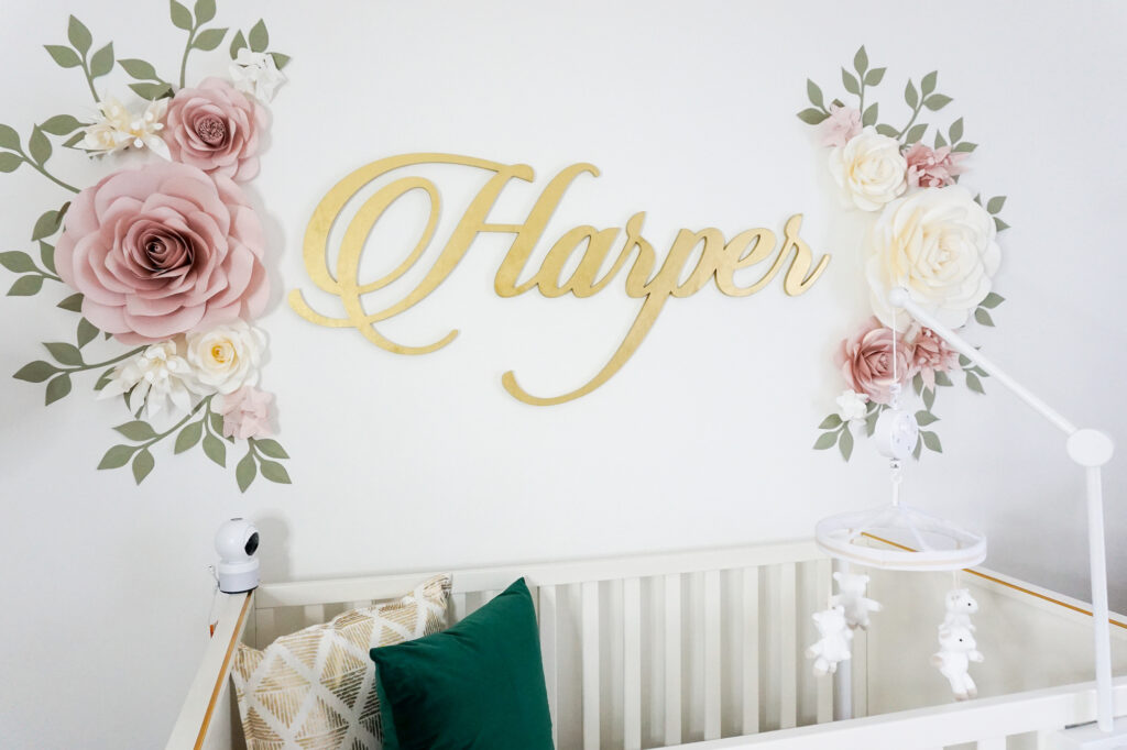 Baby Name Nursery Wall Decor