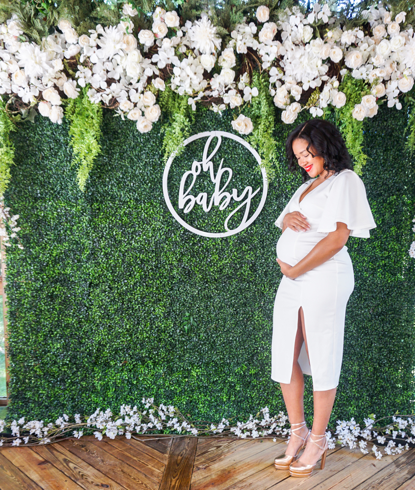 Baby shower maternity dress, unsolicited pregnancy advice I needed but didn't get